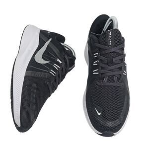 Nike Quest 4 Womens 7.5 Black White Running Shoes Sneakers